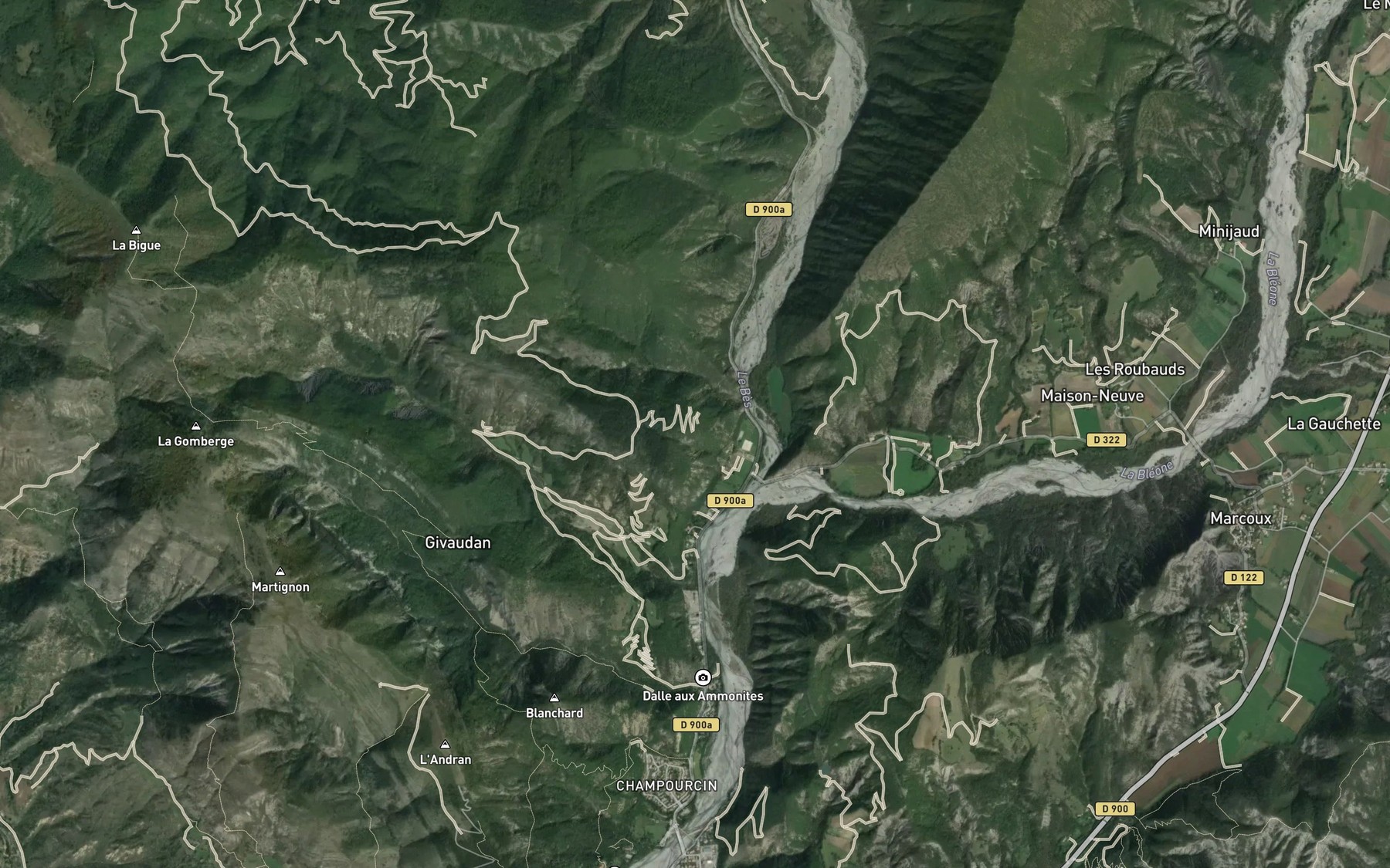 Satellite map of the Bes