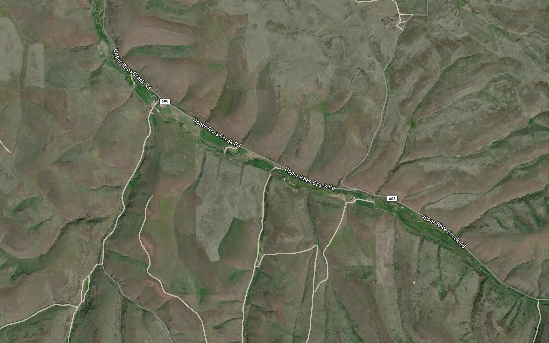 Satellite map of the Thorn Creek