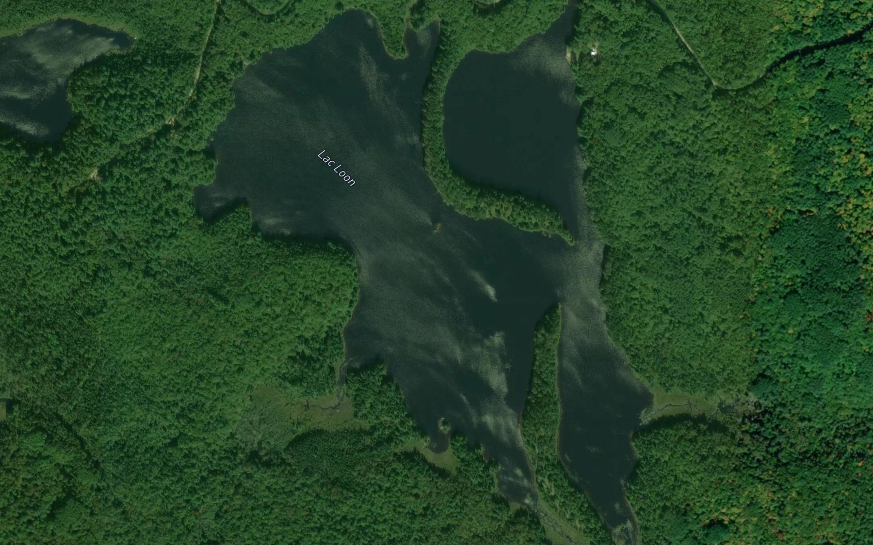 Satellite map of the Lac Loon