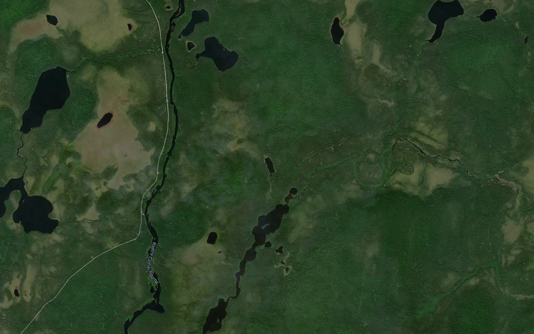 Satellite map of the Lac Perugia