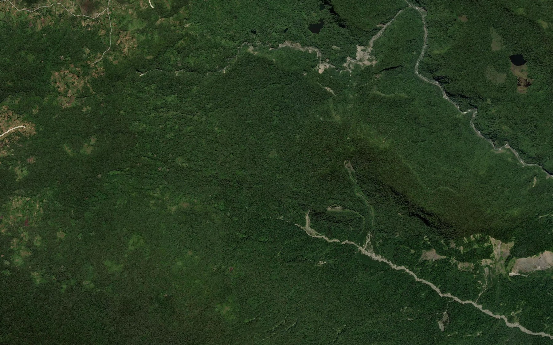 Satellite map of the Wada River