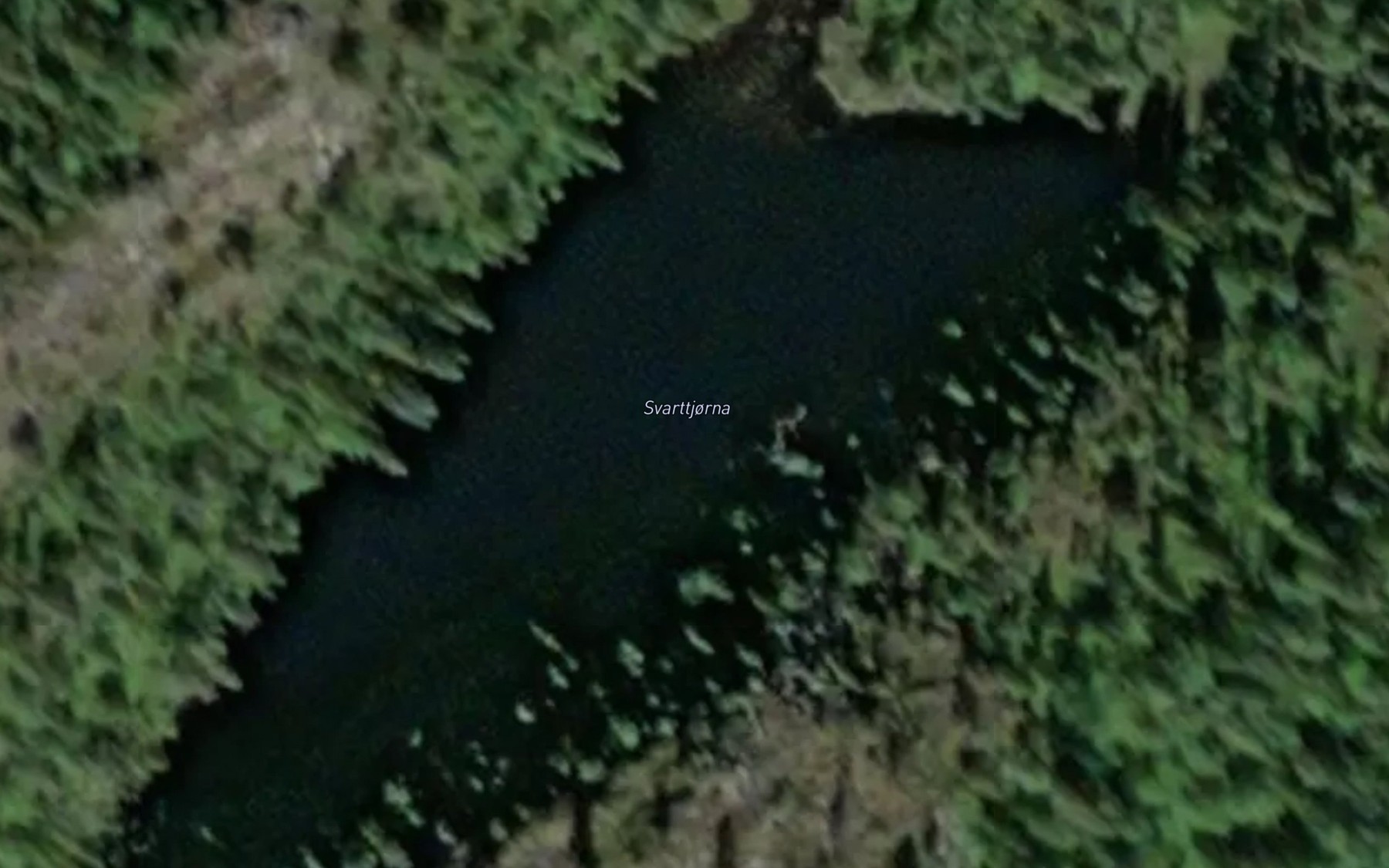Satellite map of the Svarttjorna