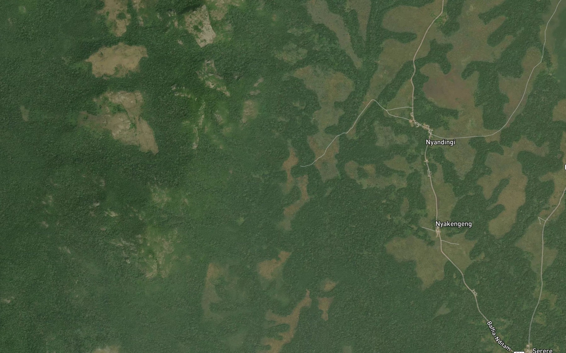 Satellite map of the Mbou