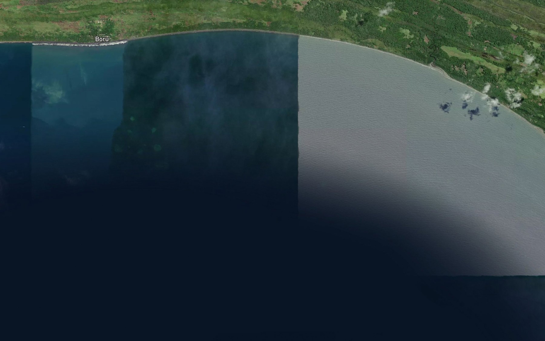 Satellite map of the Baxter Bay