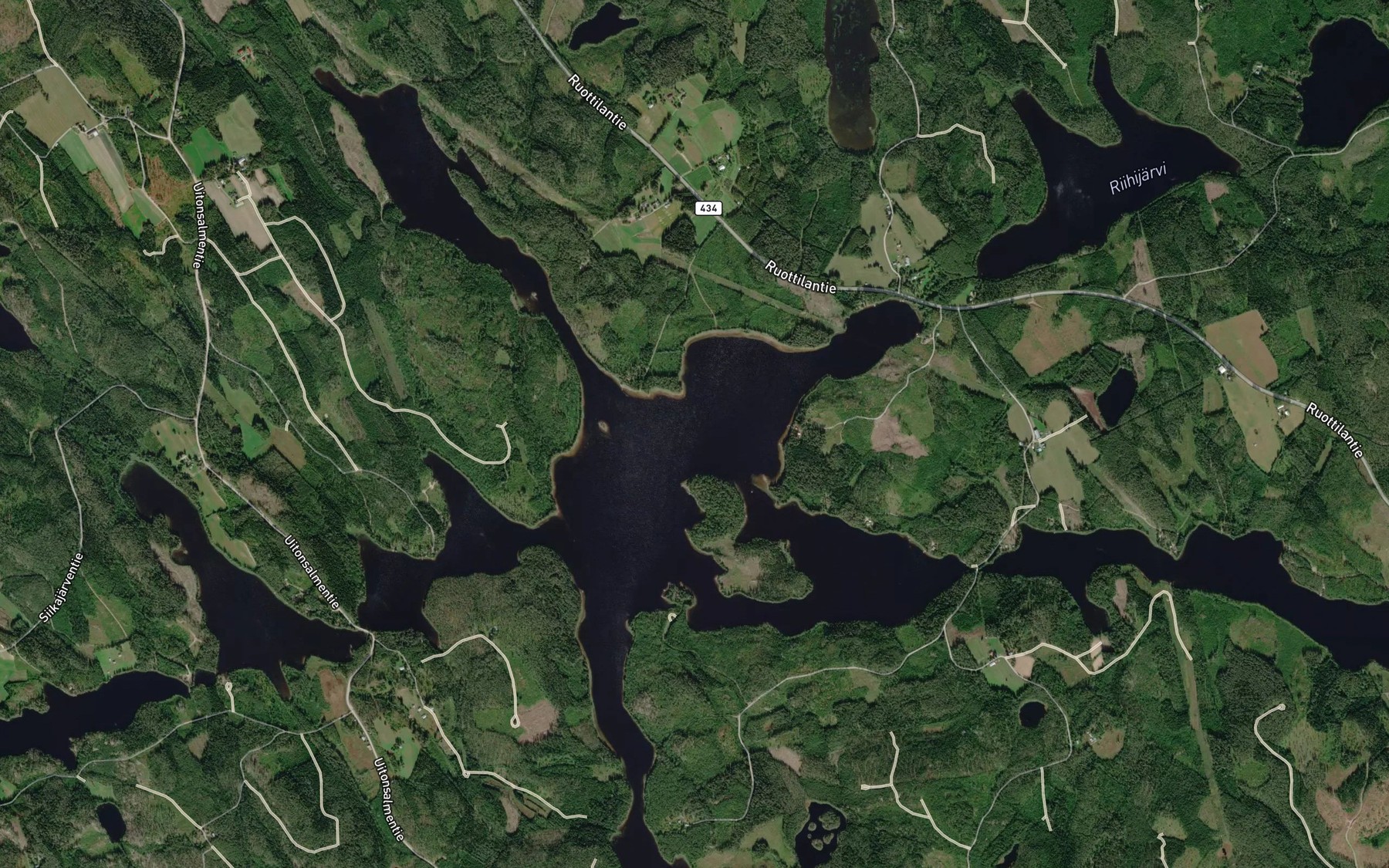 Satellite map of the Siikajarvi
