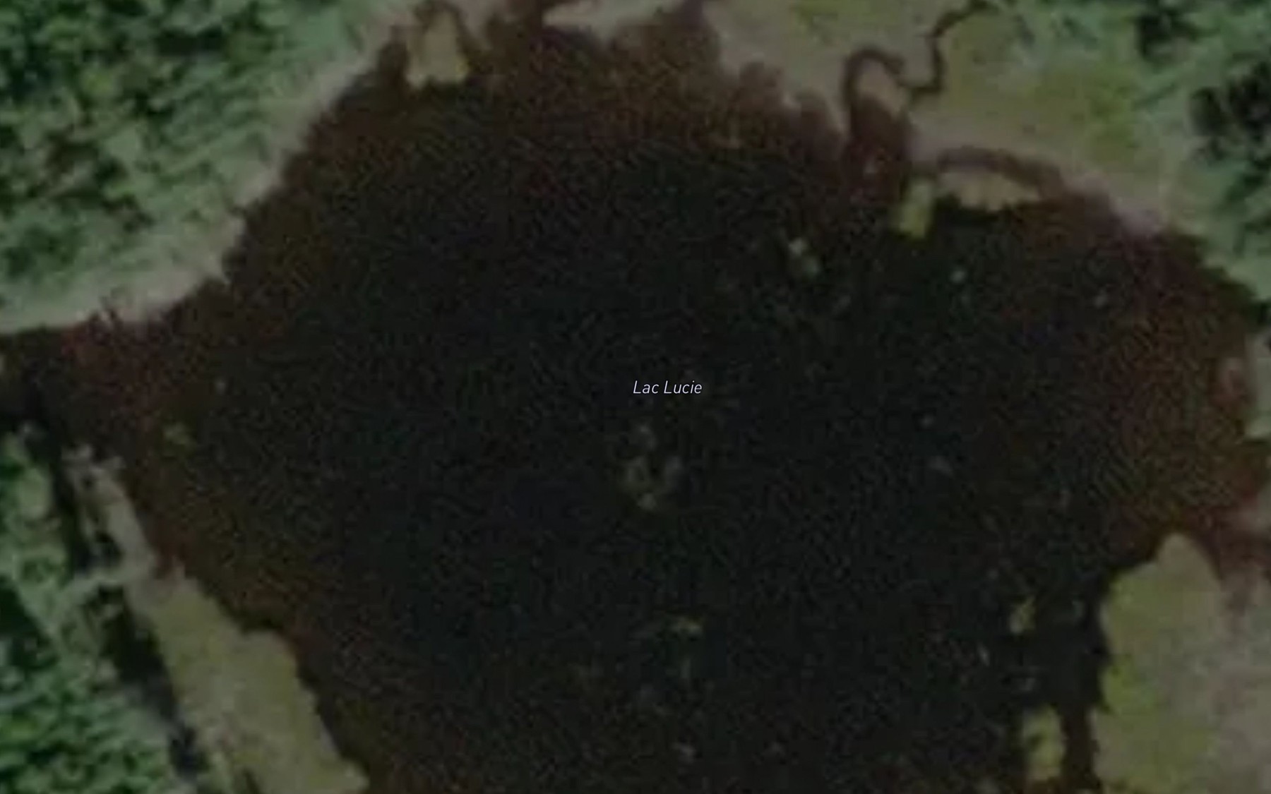Satellite map of the Lac Lucie