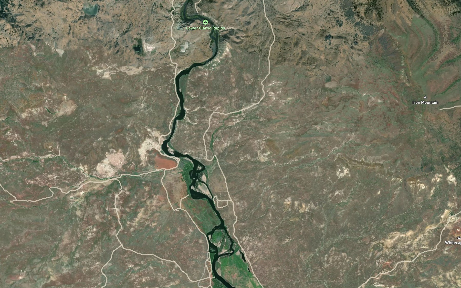 Satellite map of the Willow Branch Spring
