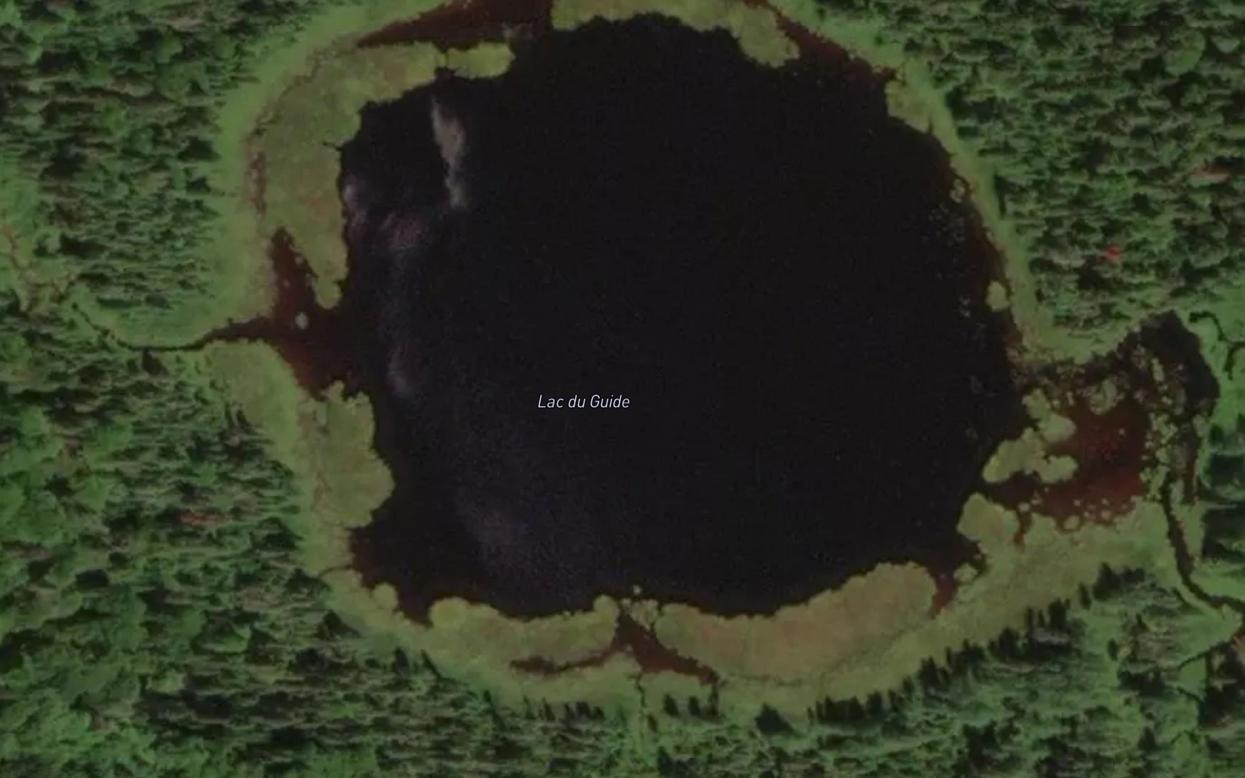 Satellite map of the Lac du Guide