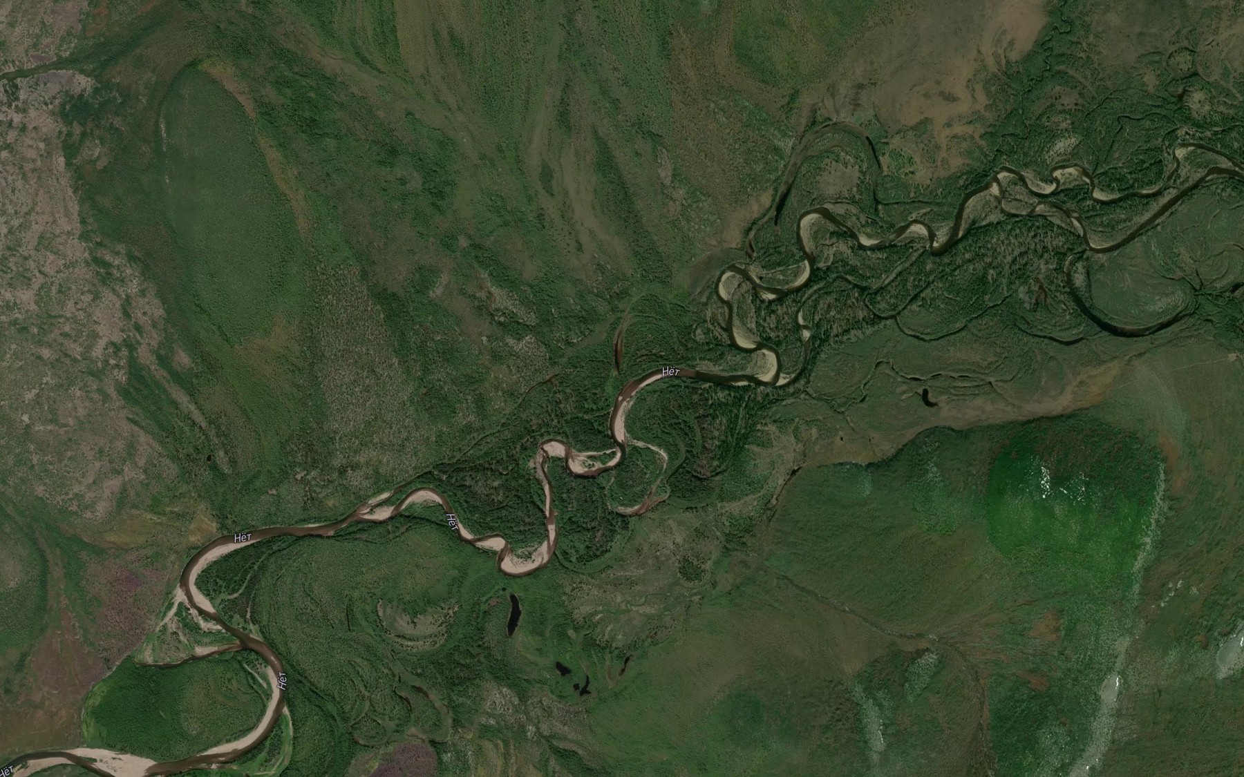 Satellite map of the Muostakh