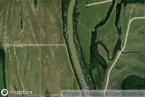 Satellite map of the Blackfish Cut-off