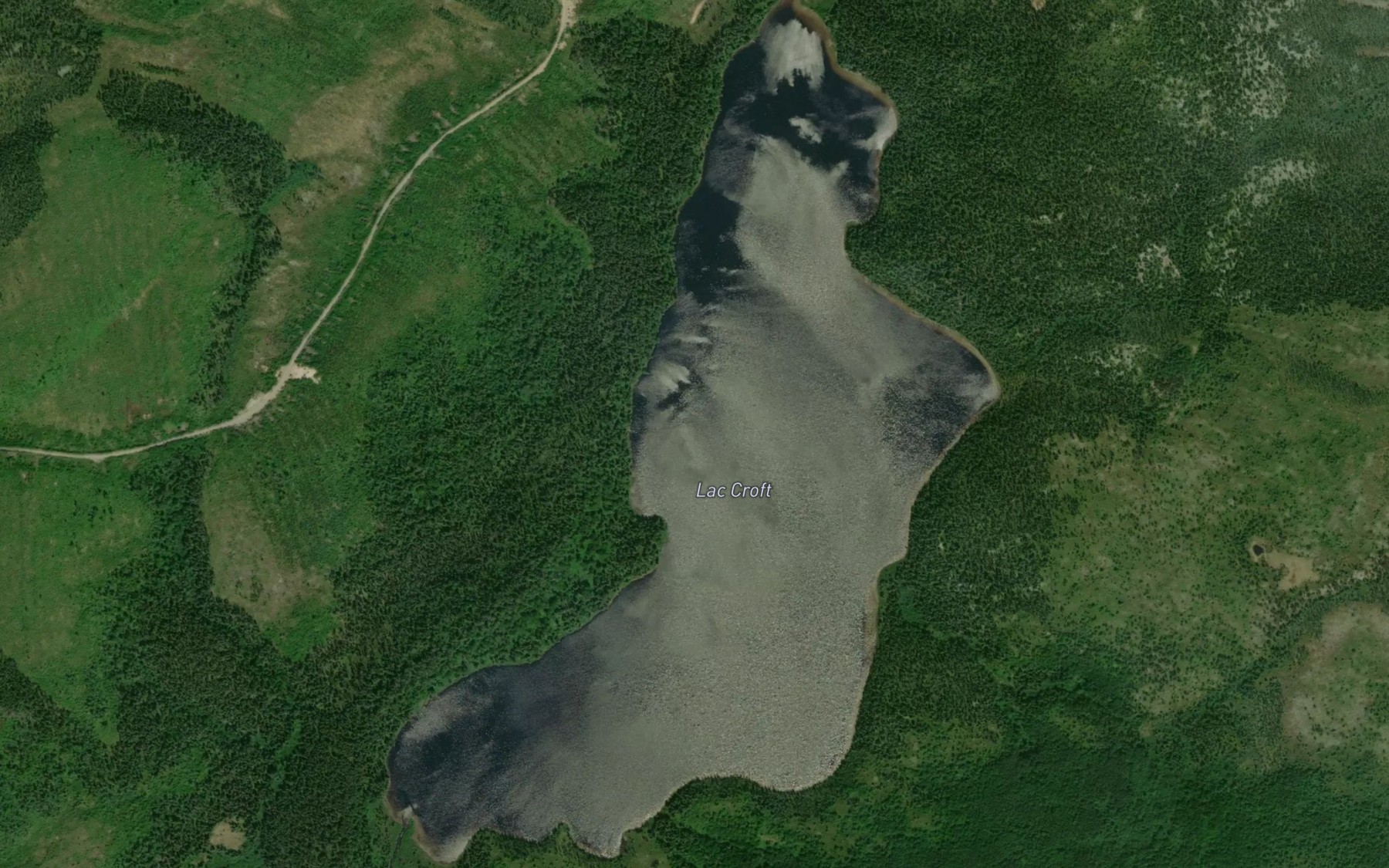 Satellite map of the Lac Croft