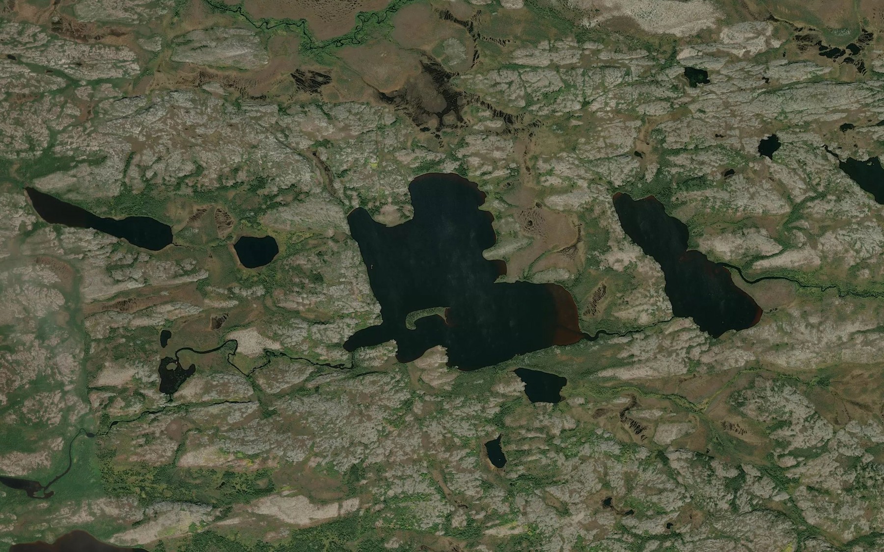 Satellite map of the Lac Kakaciuskut