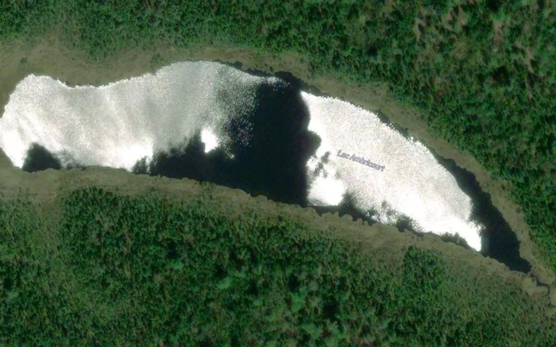 Satellite map of the Lac Ambricourt