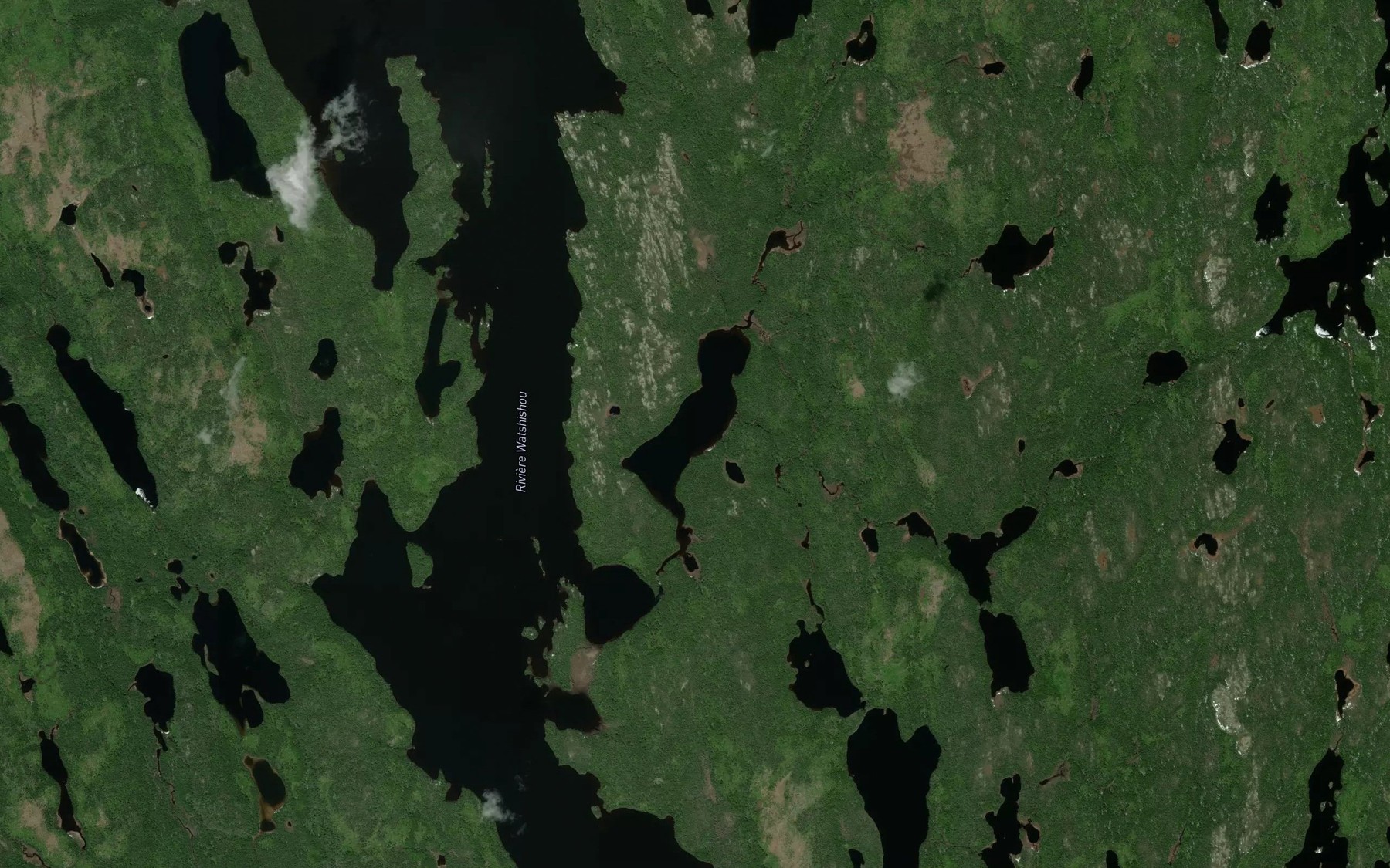 Satellite map of the Lac Lisette