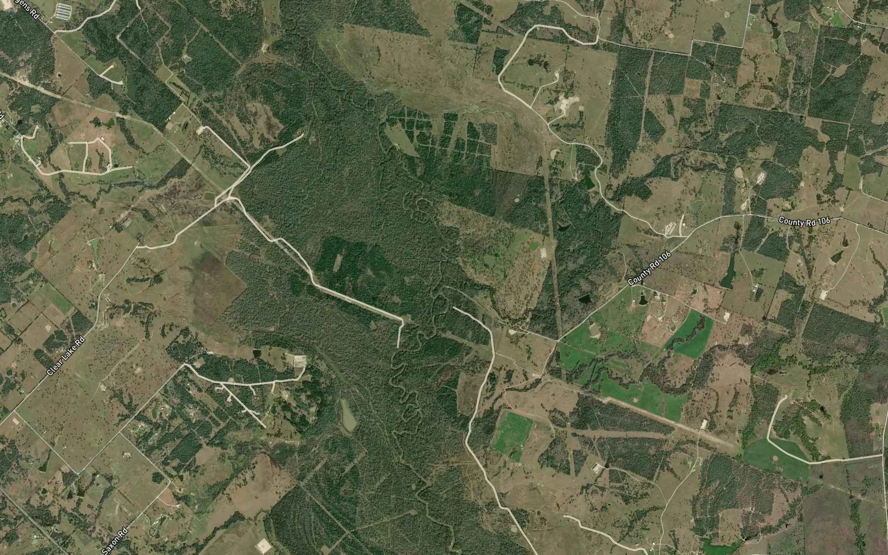 Satellite map of the Morgan Creek