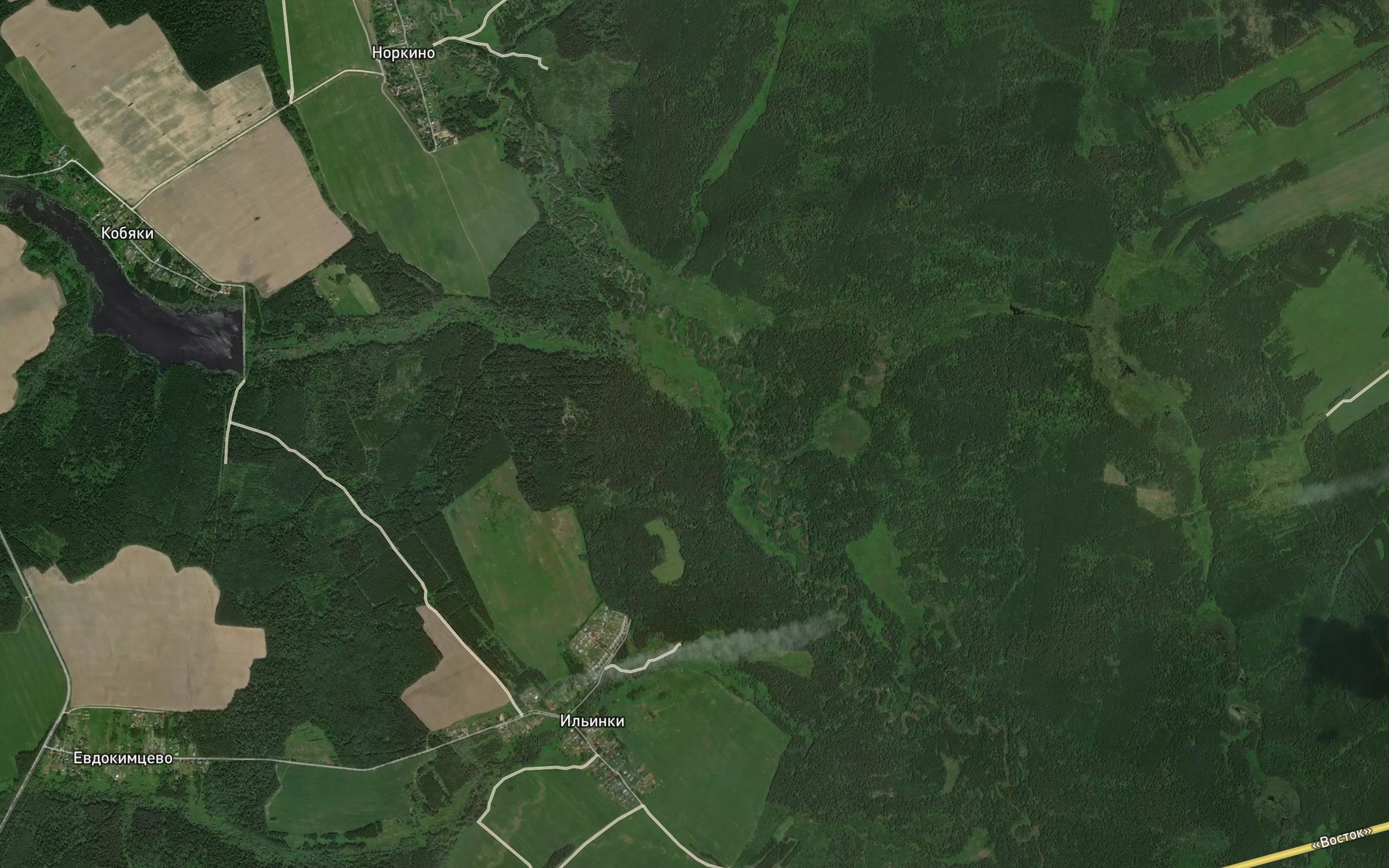 Satellite map of the Laska