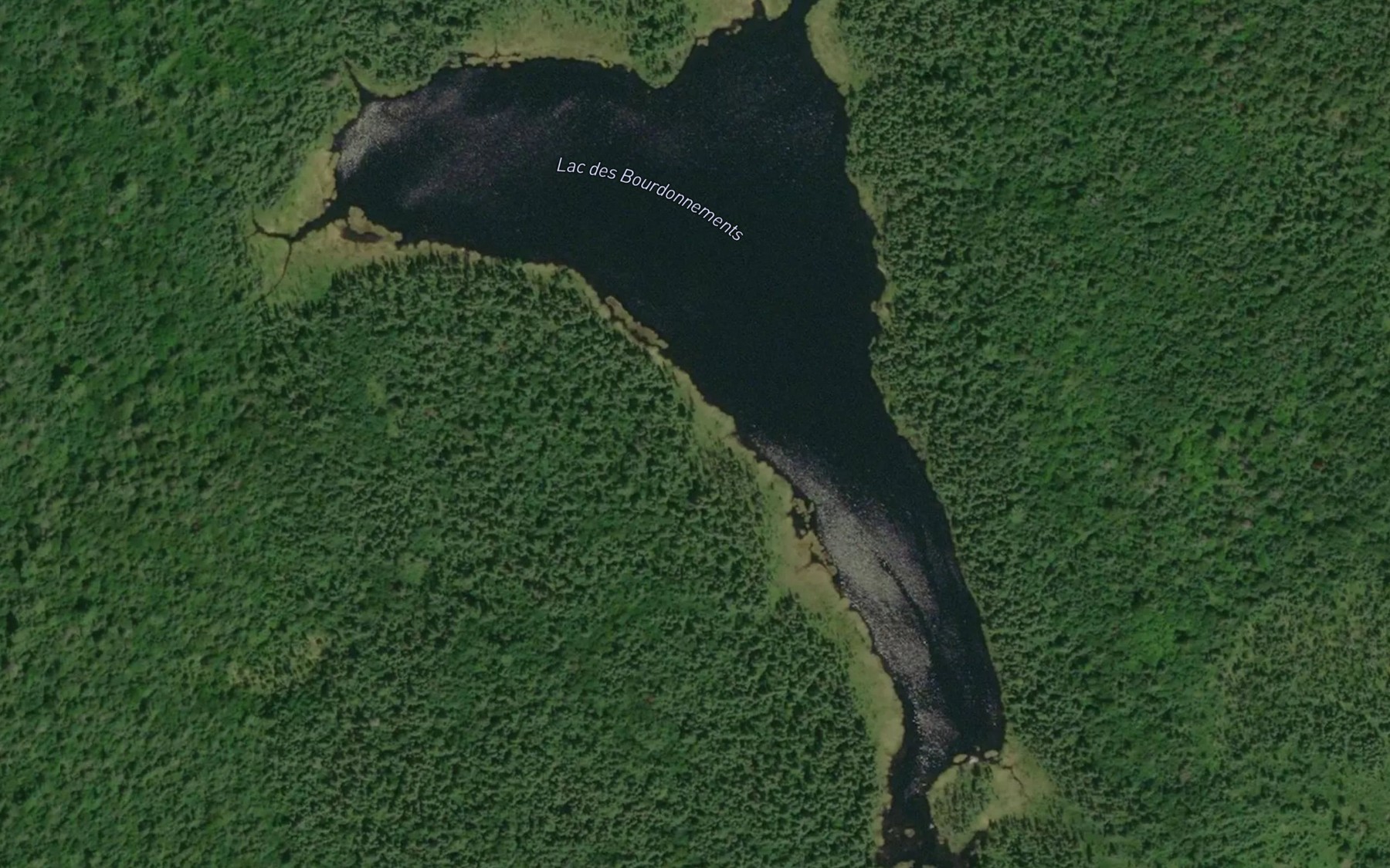 Satellite map of the Lac des Bourdonnements