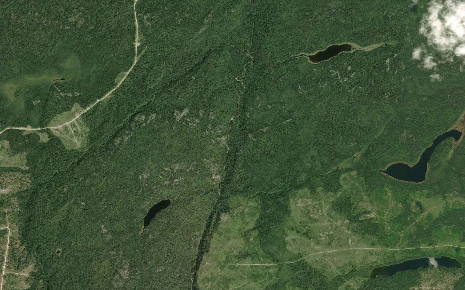 Satellite map of the Kalz Creek