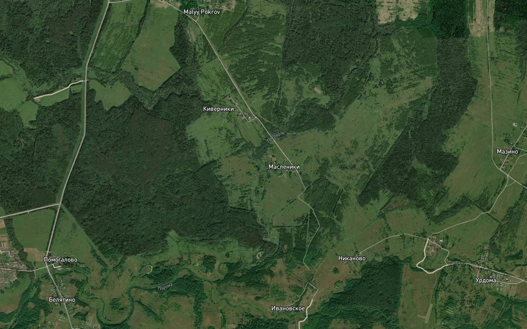 Satellite map of the Pesokhot'