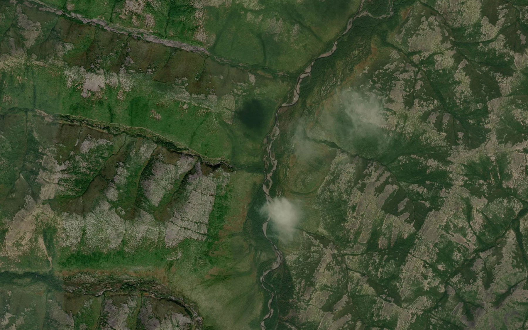 Satellite map of the Kvartsevyy