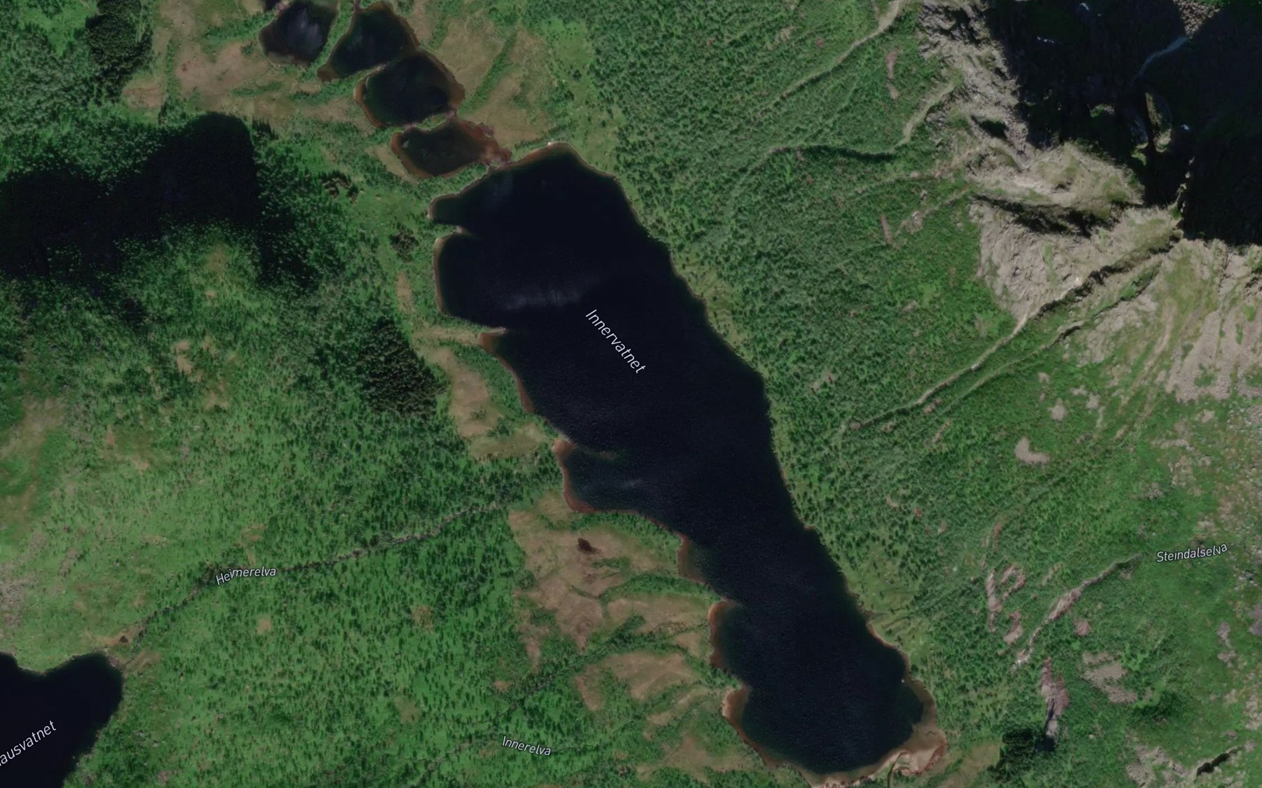 Satellite map of the Indrevatnet