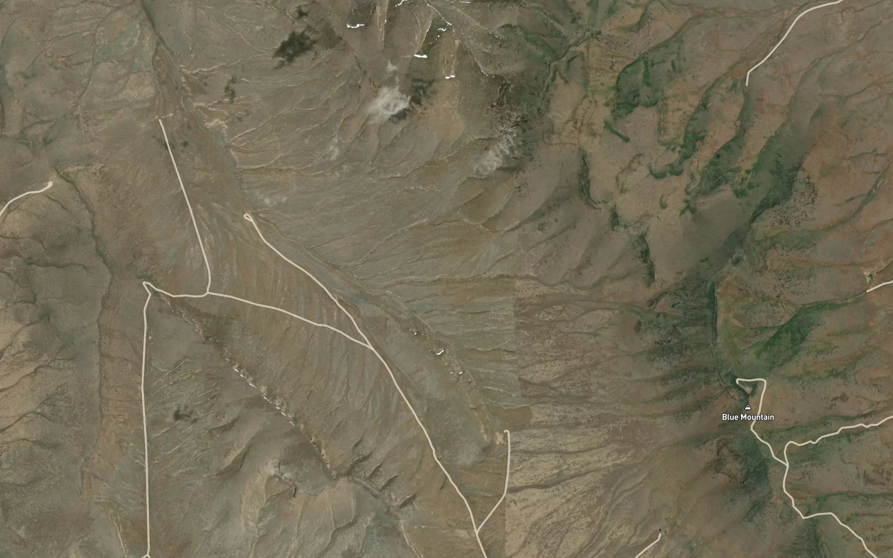 Satellite map of the West Blue Reservoir