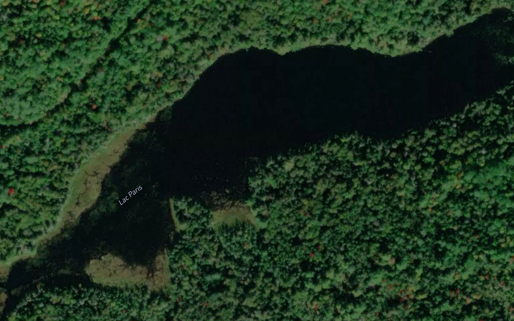 Satellite map of the Lac Paris