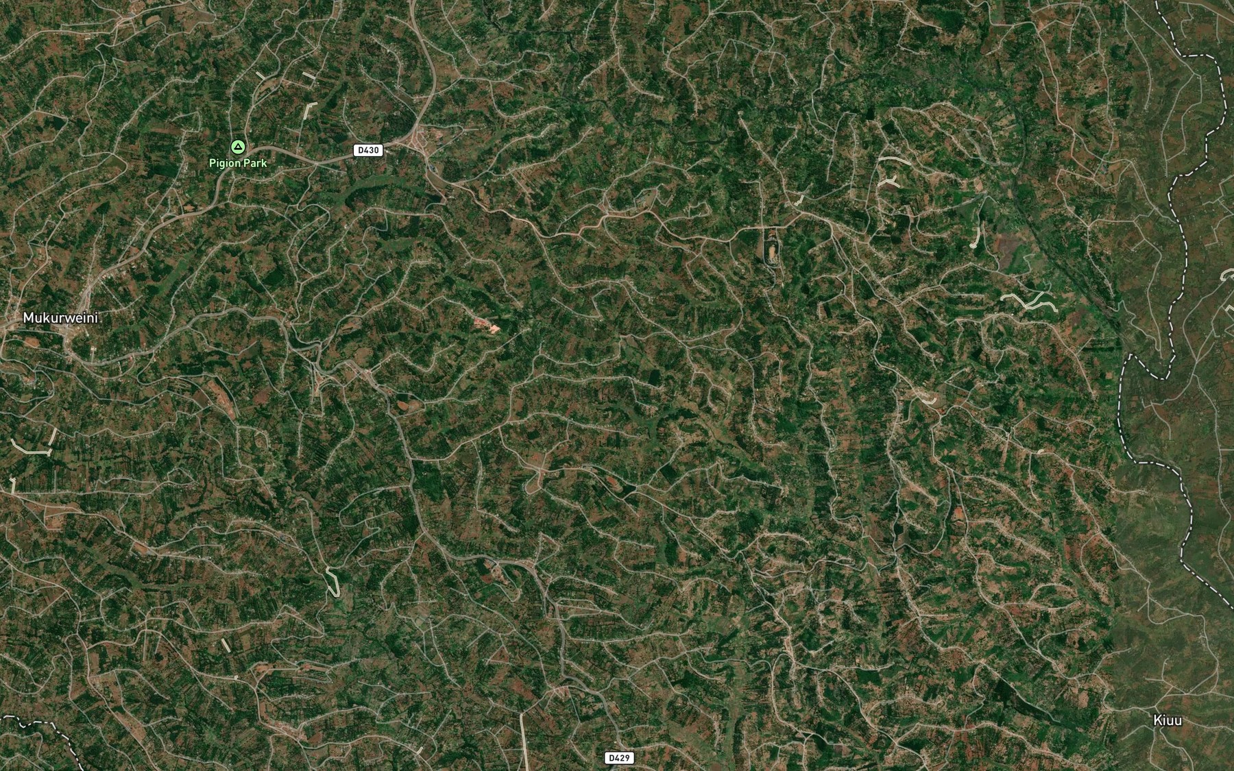Satellite map of the Irura