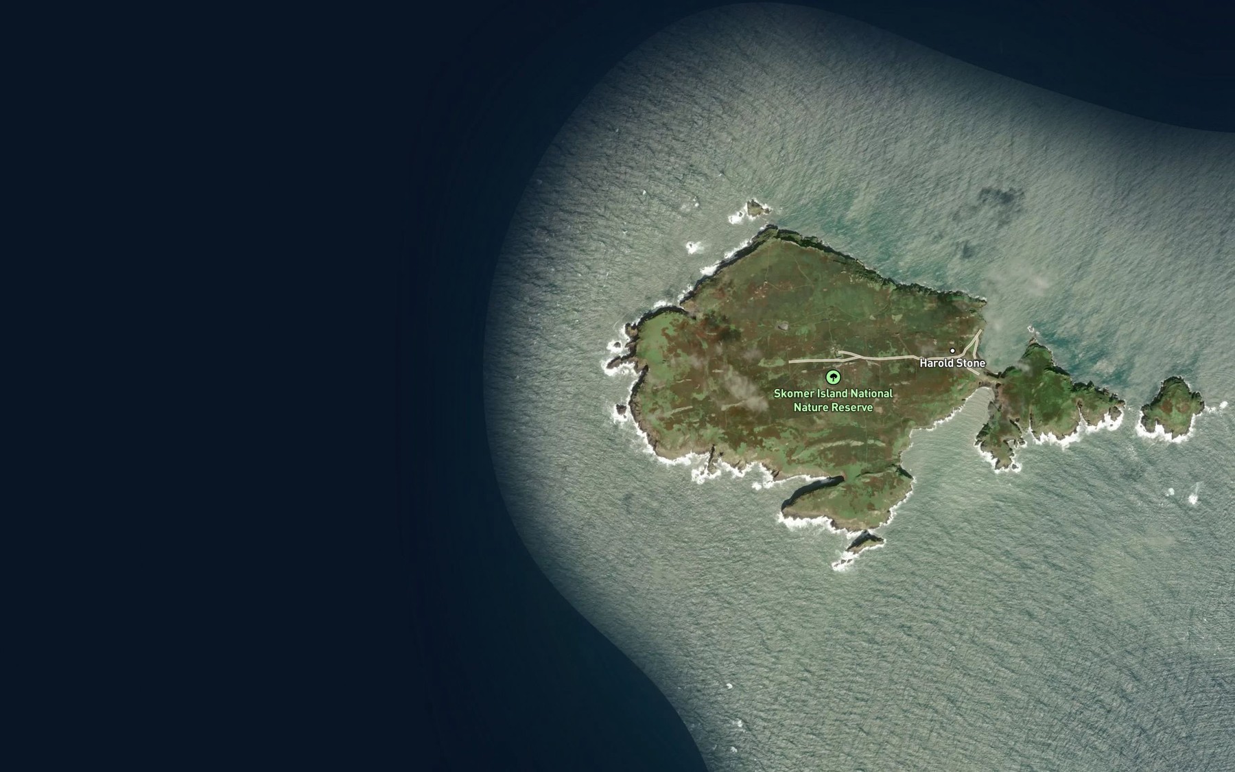 Satellite map of the Pigstone Bay