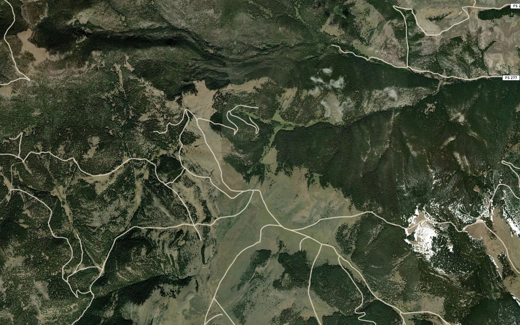Satellite map of the Swamp Creek Spring