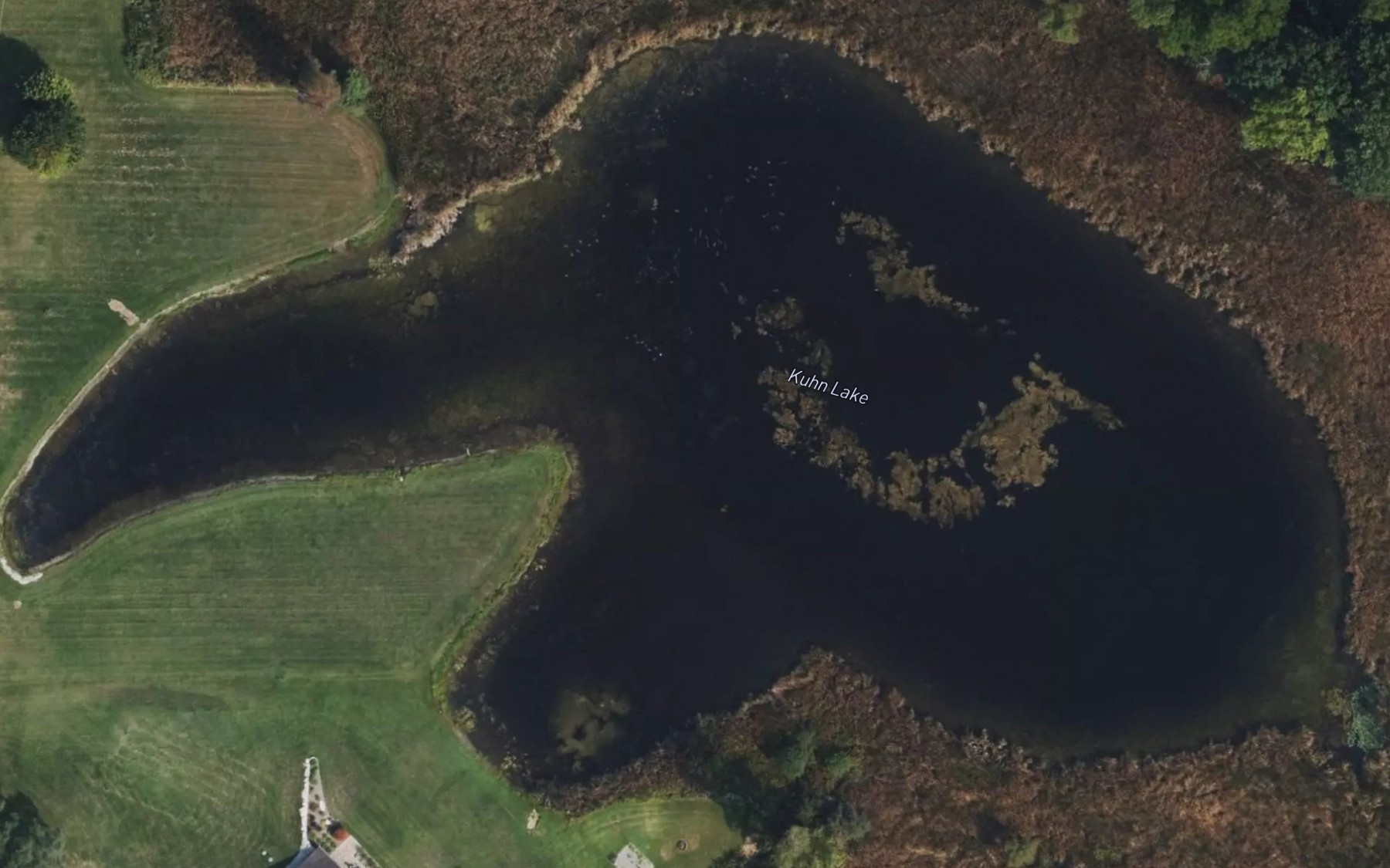 Satellite map of the Kuhn Lake