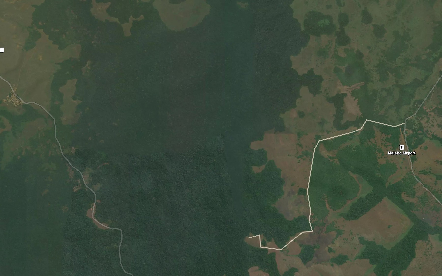 Satellite map of the Moba