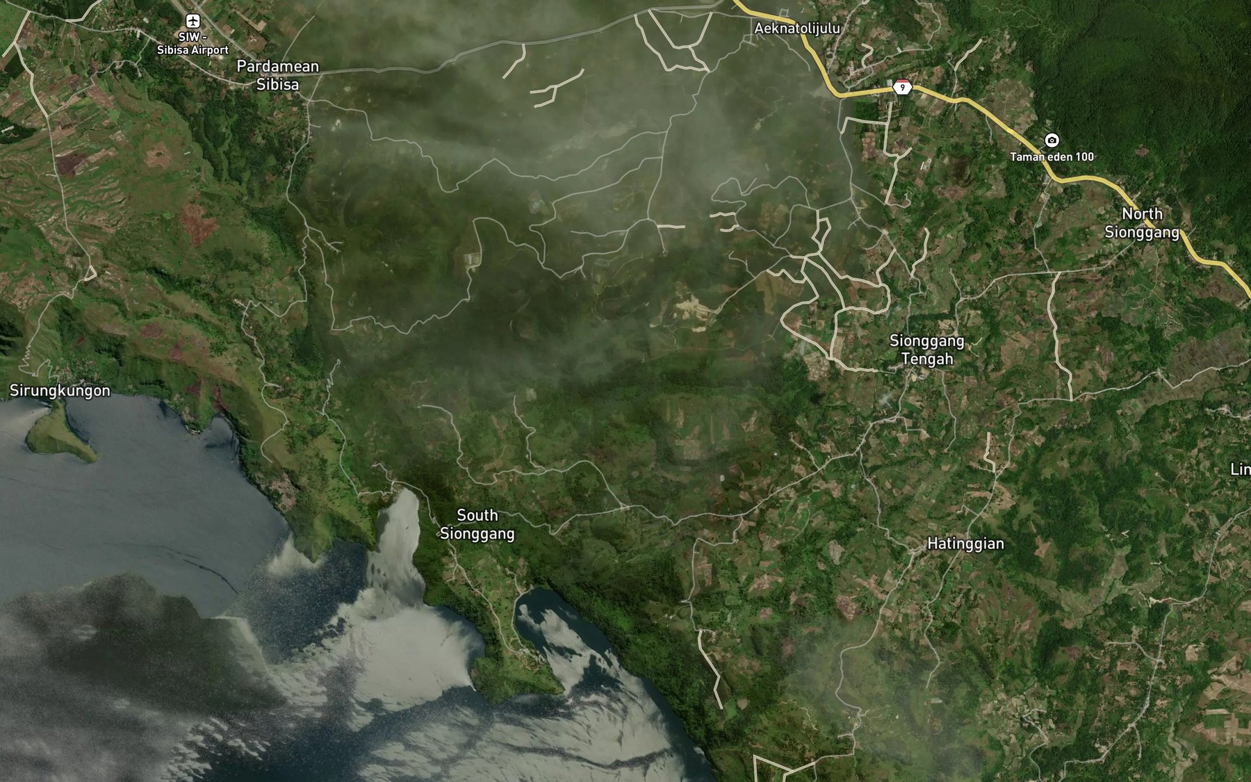 Satellite map of the Aek Tongguran Dua