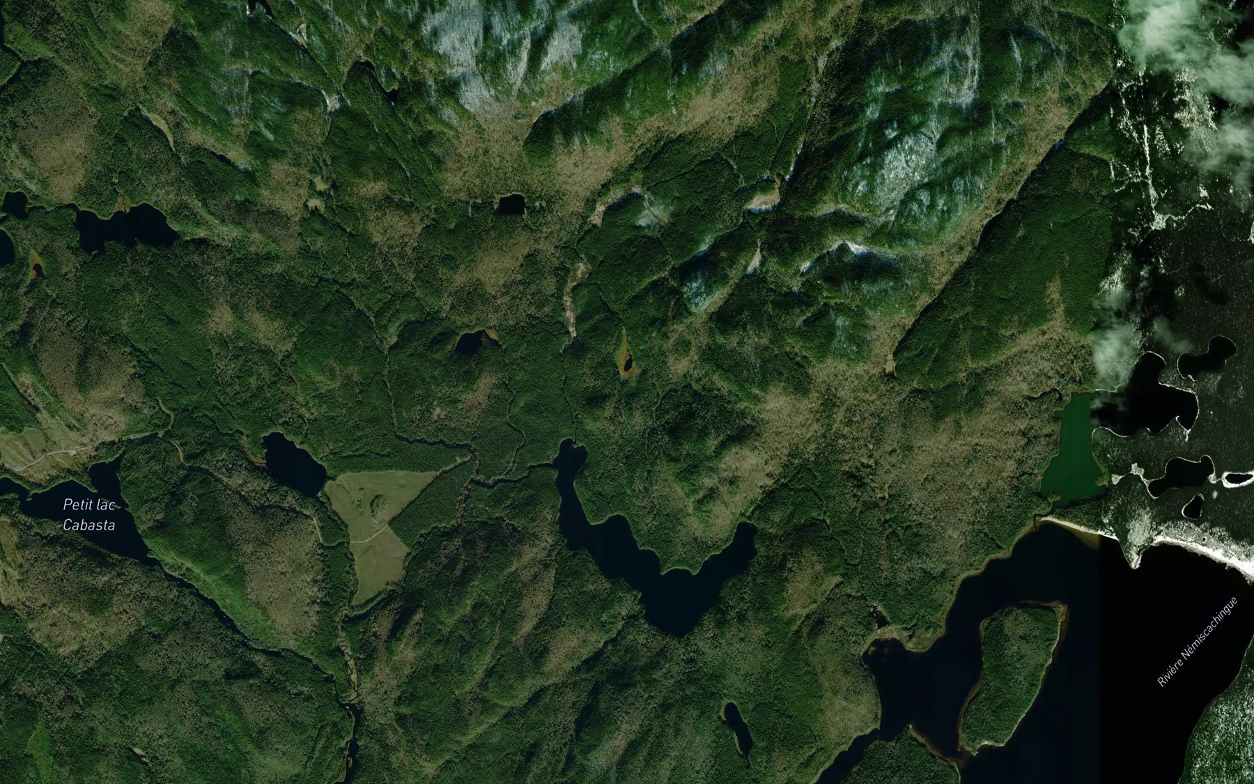 Satellite map of the Riviere Kakw