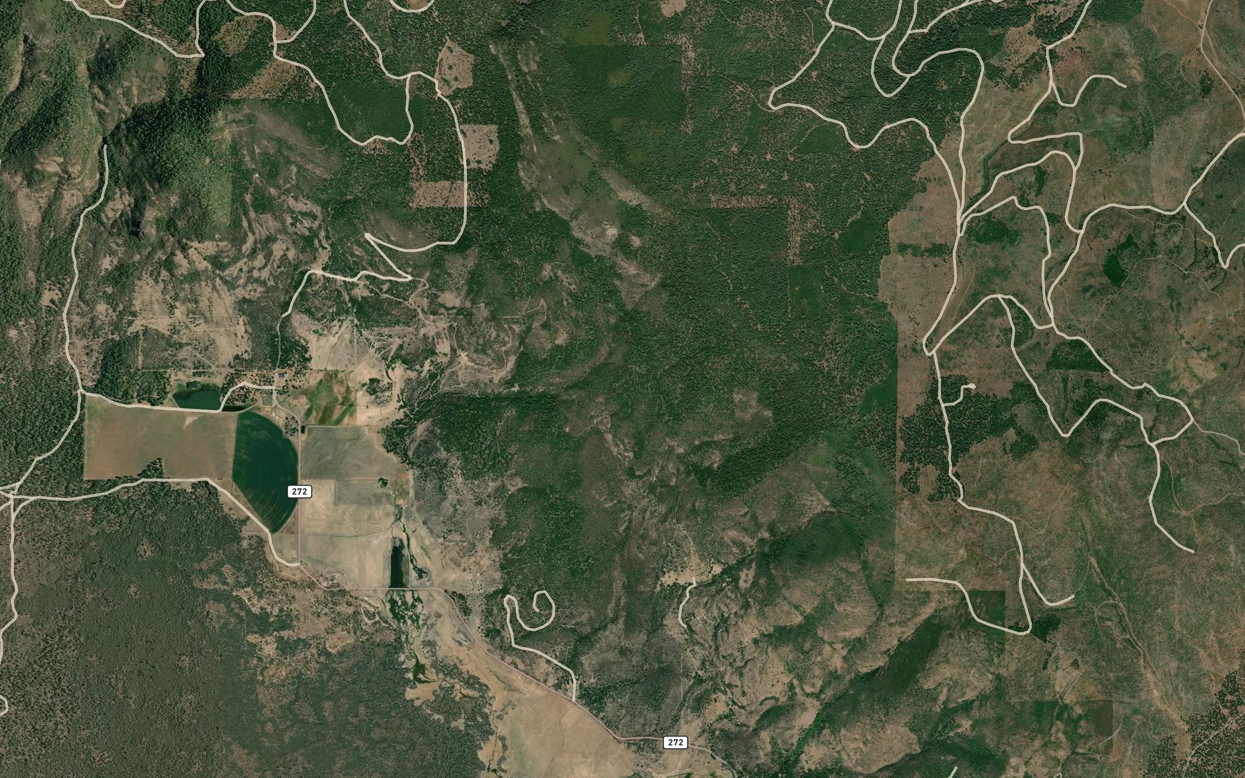 Satellite map of the Bluebrush Spring