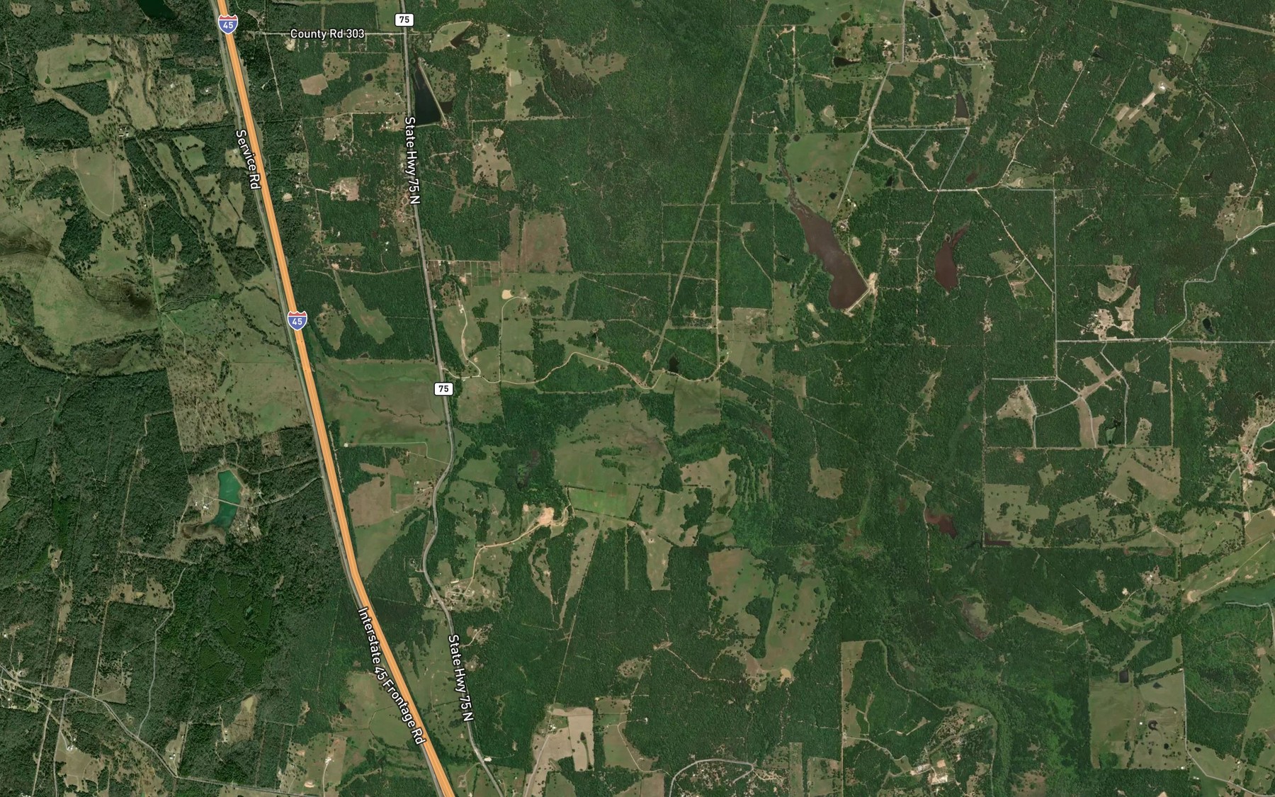 Satellite map of the Mill Branch