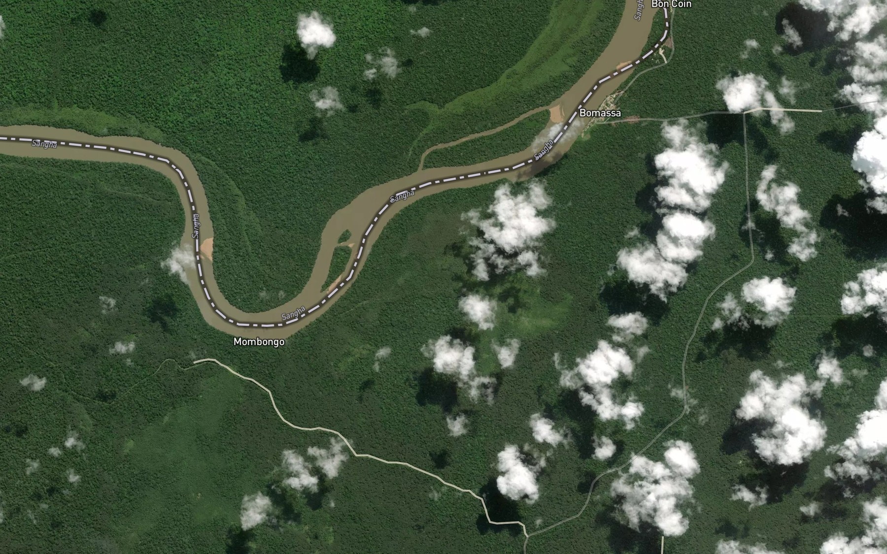 Satellite map of the Begeya