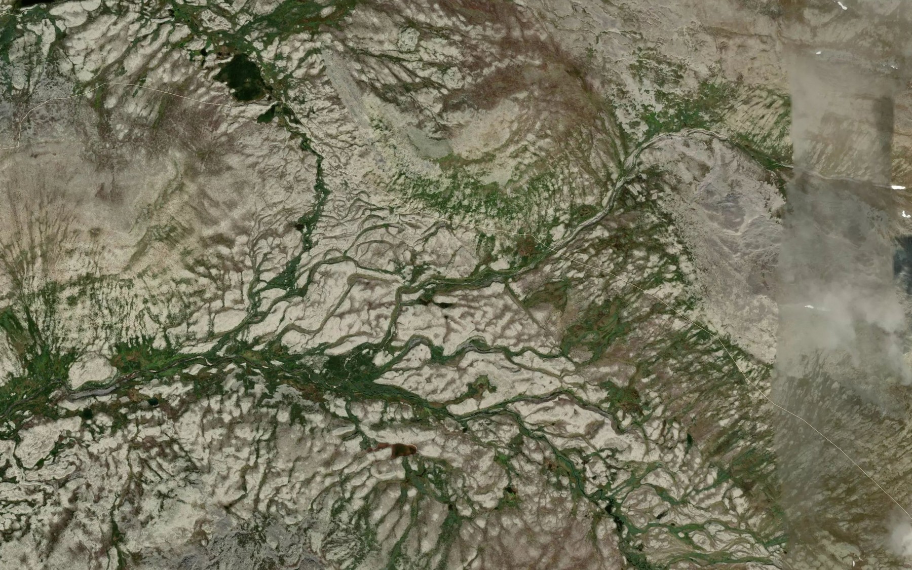 Satellite map of the Skredbekken