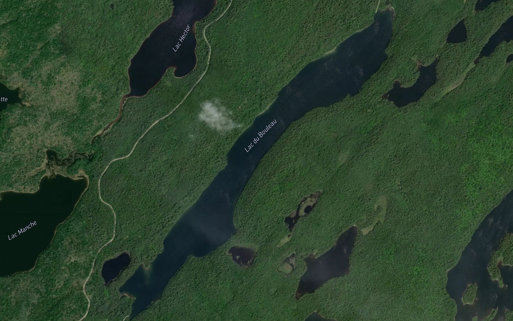 Satellite map of the Lac du Bouleau