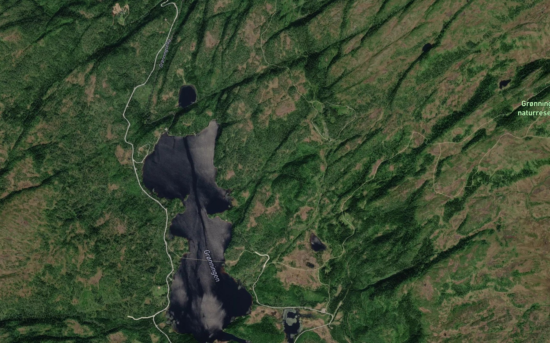 Satellite map of the Kongshaugbekken
