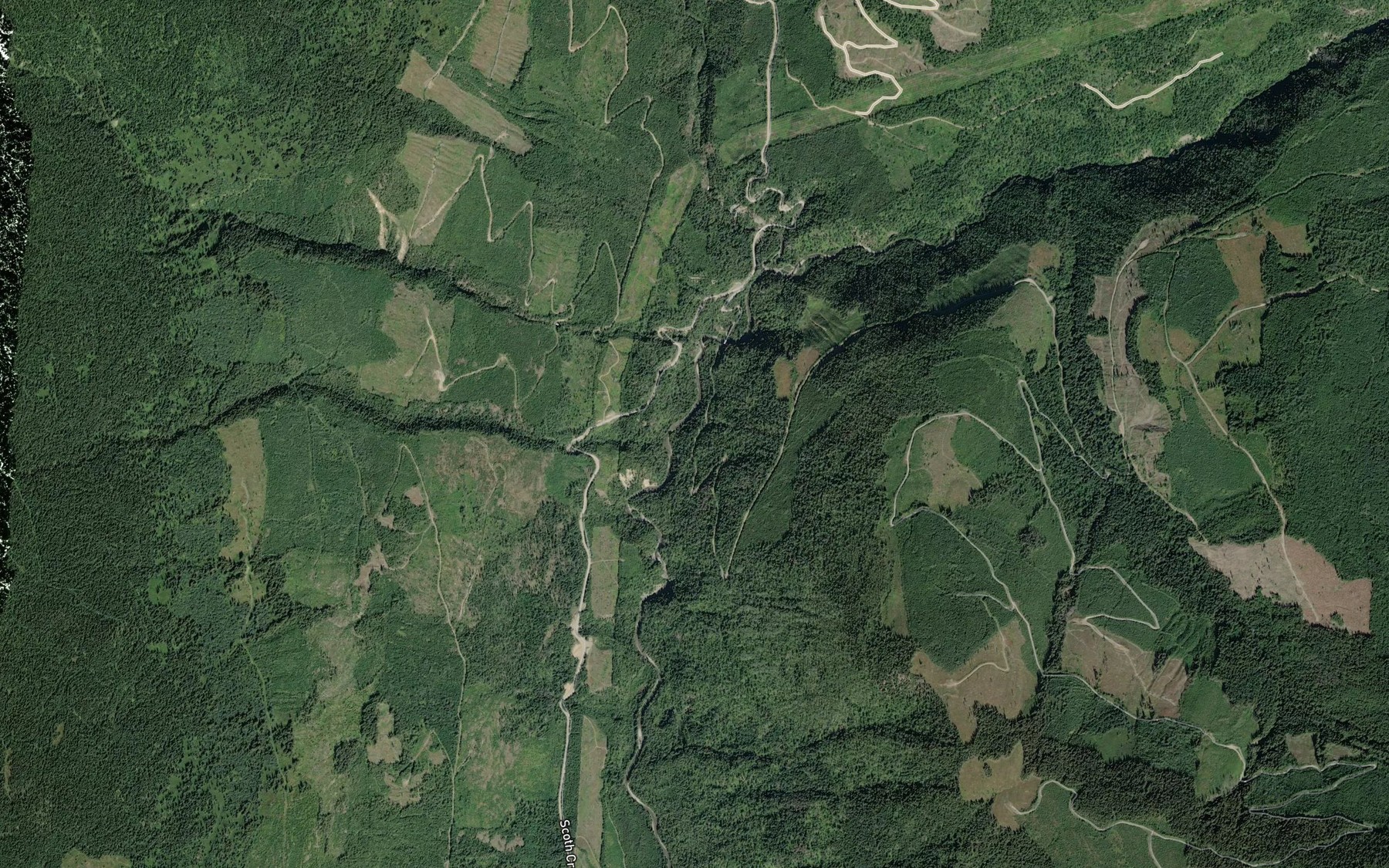 Satellite map of the Kwikoit Creek