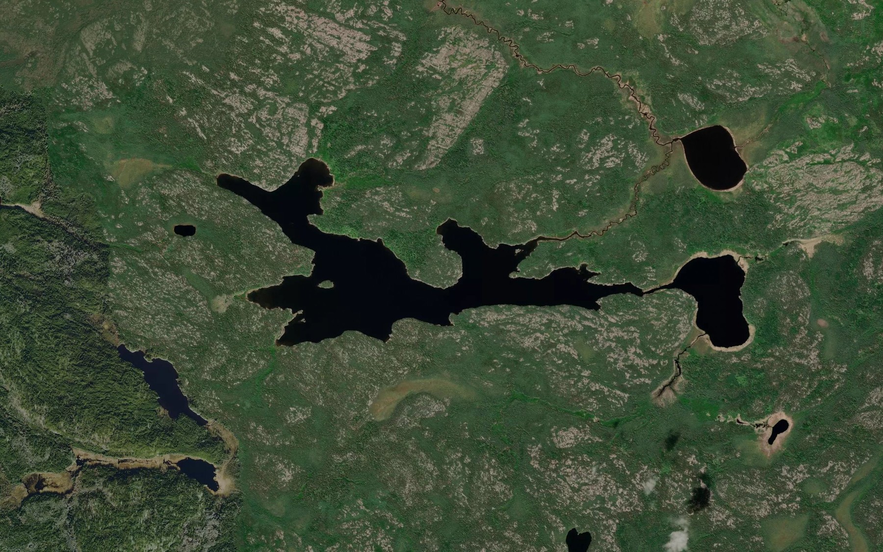 Satellite map of the Butson Lake
