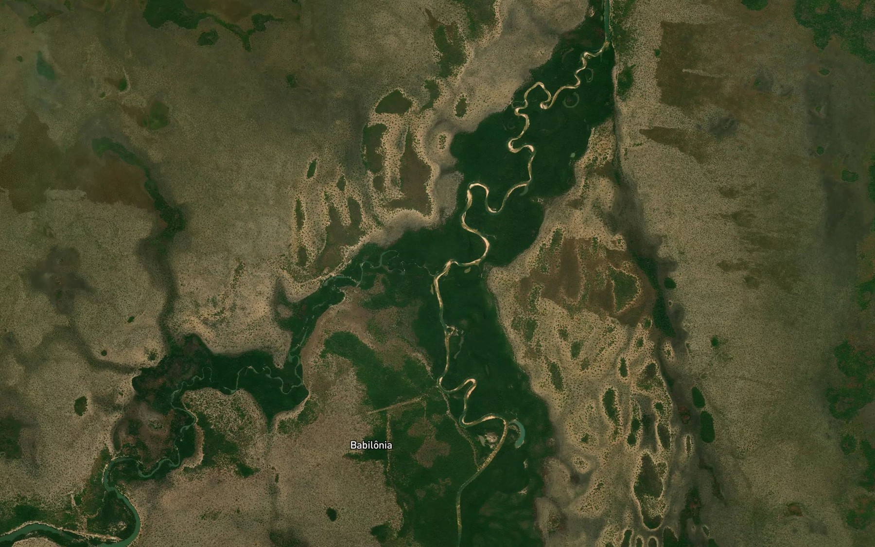 Satellite map of the Rio Tabelai