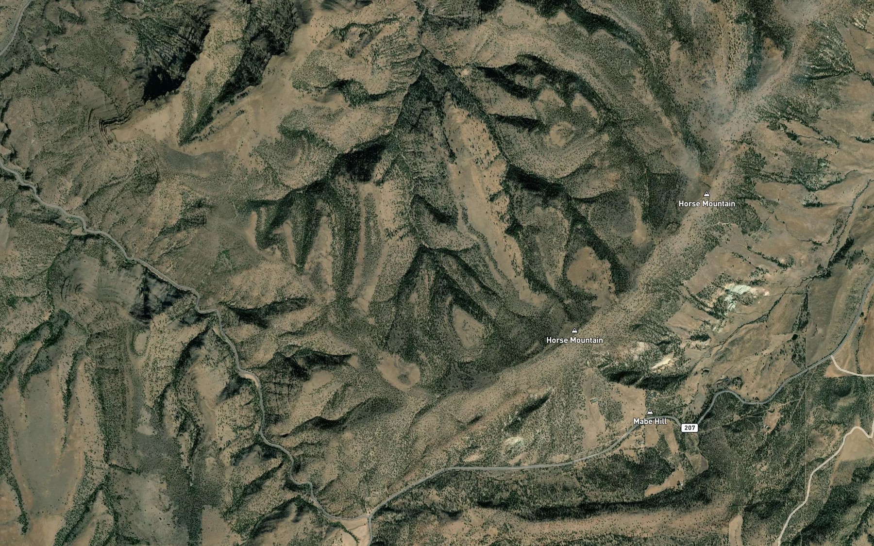 Satellite map of the May Spring