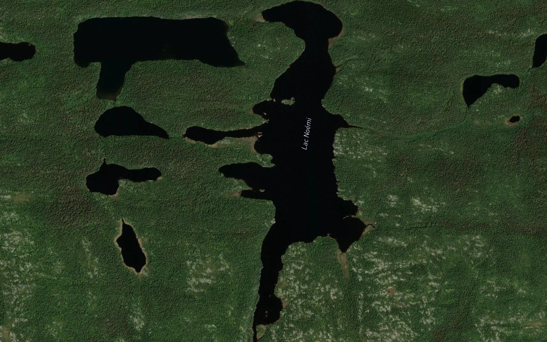 Satellite map of the Lac Noemi