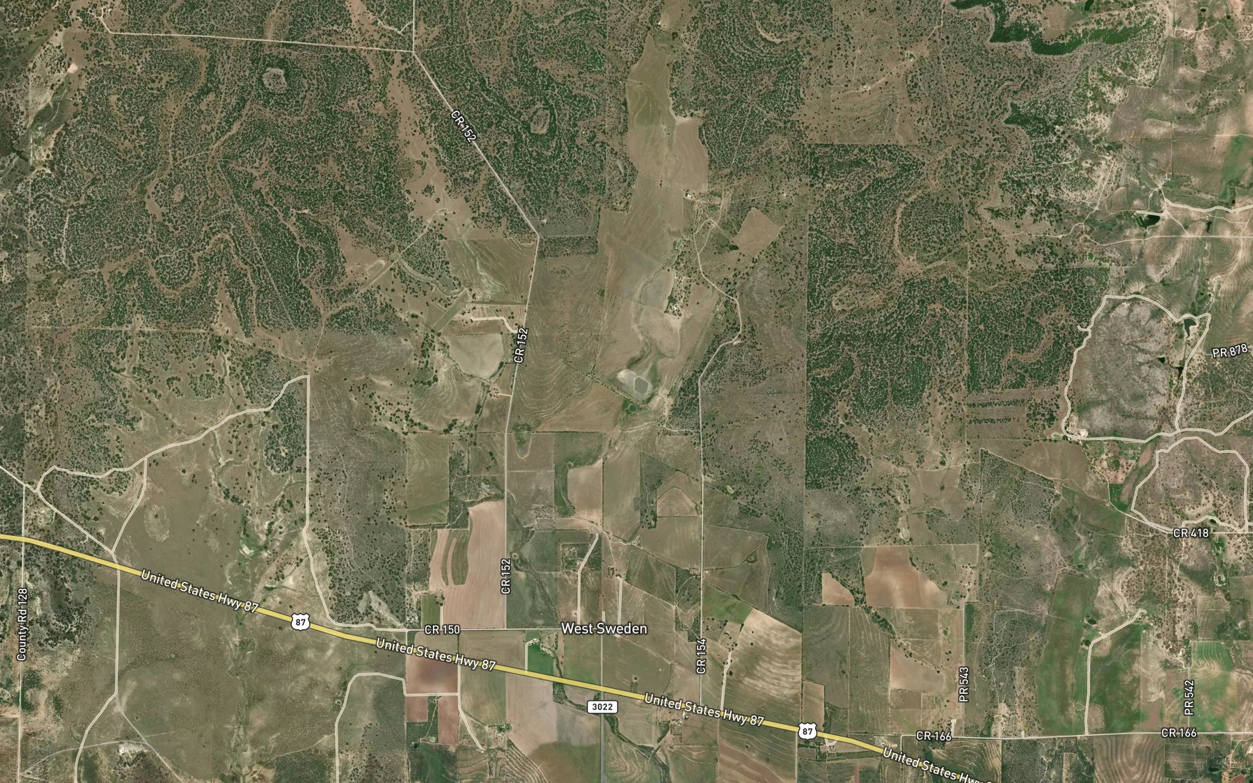 Satellite map of the Reservoir Number Fortythree B