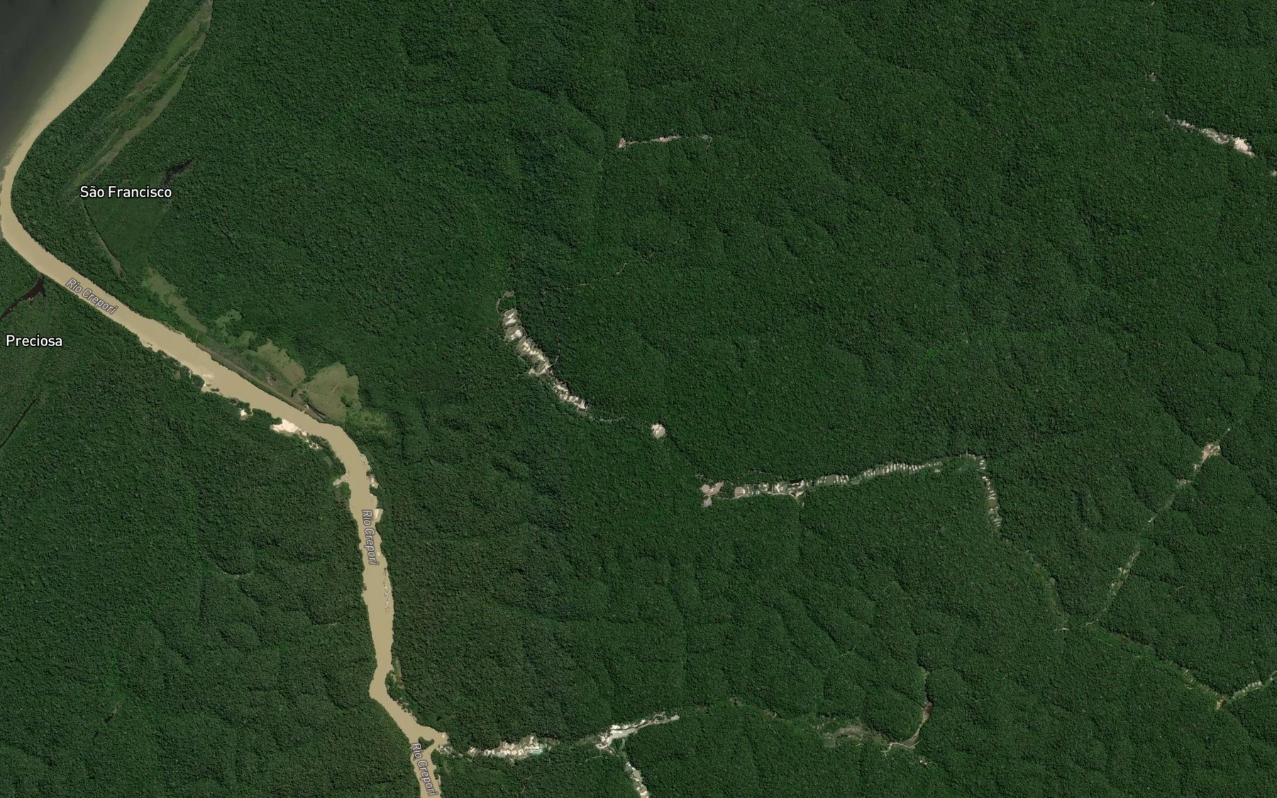 Satellite map of the Cachoeira Trovao