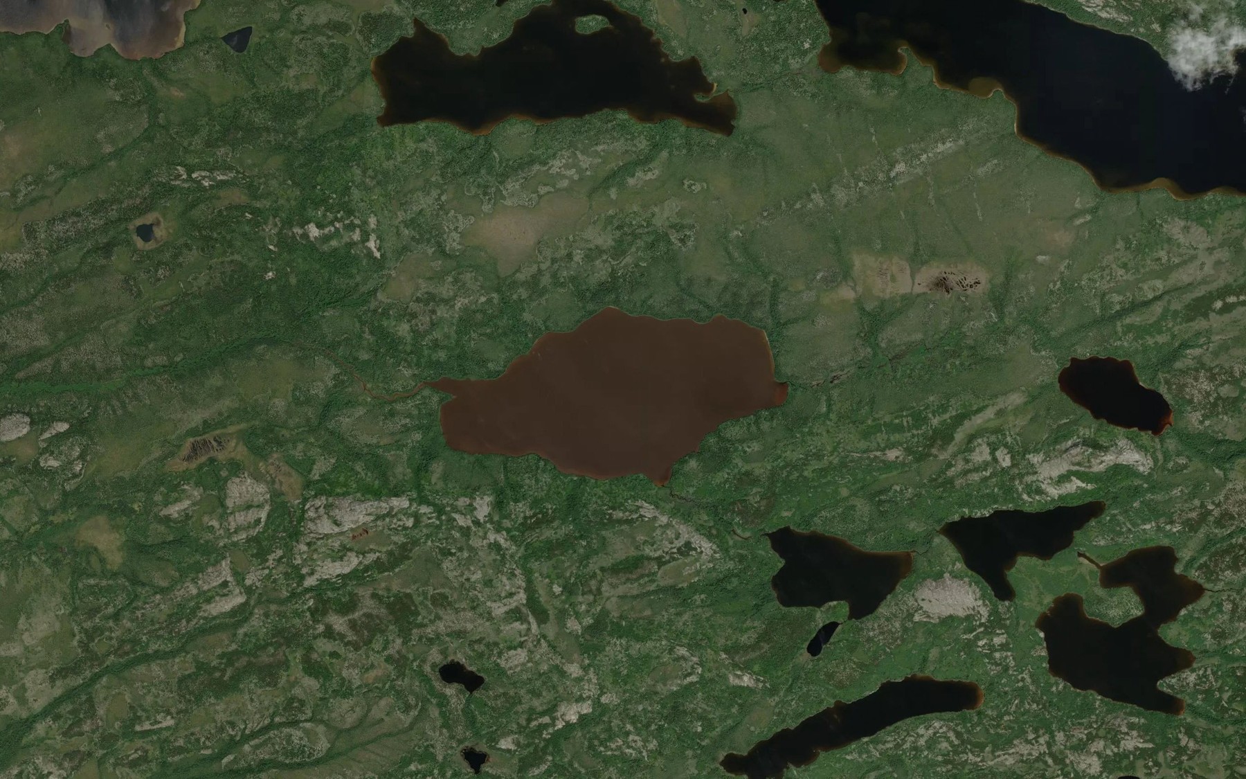 Satellite map of the Lac Amistuskutimuch