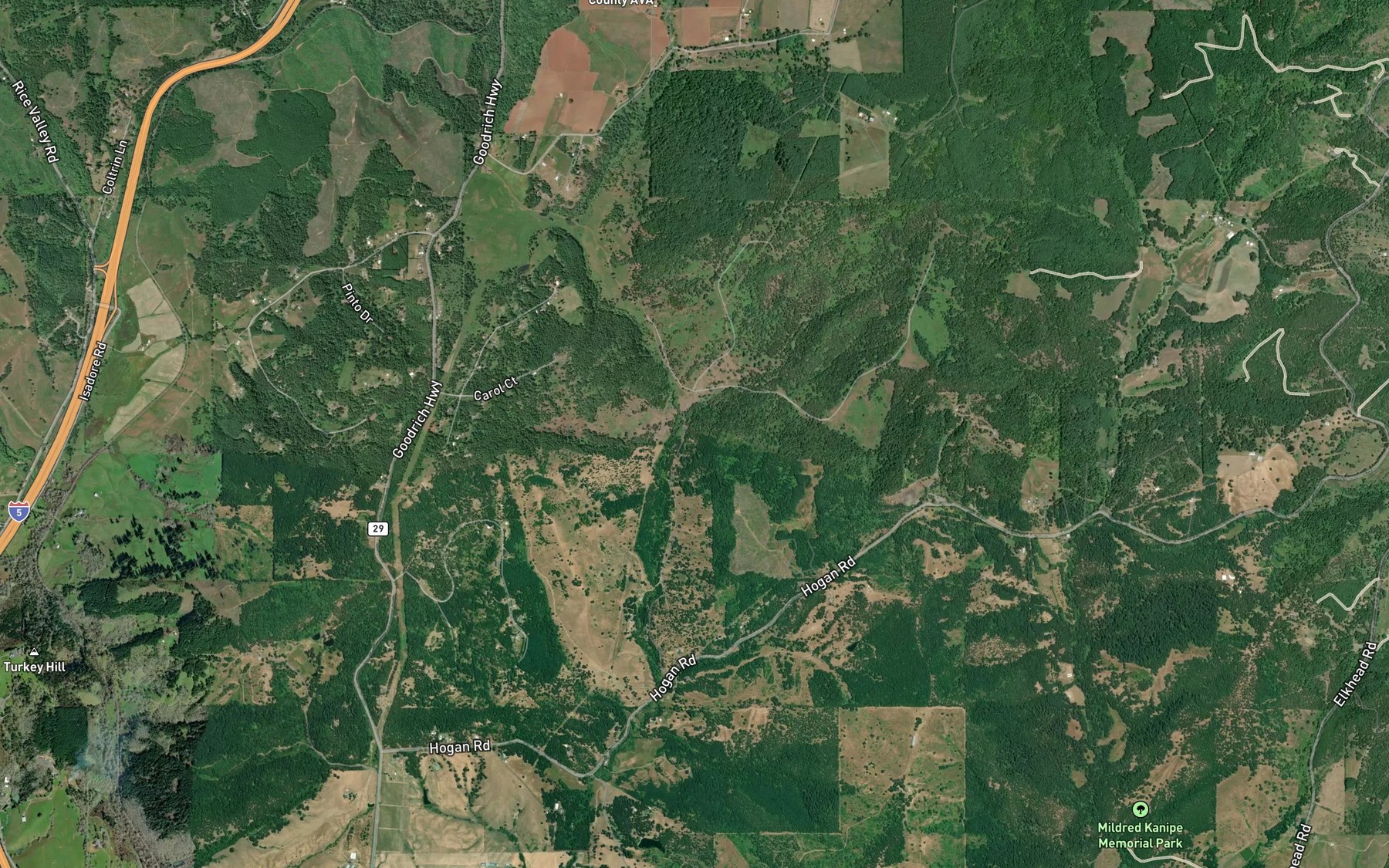 Satellite map of the Salt Creek