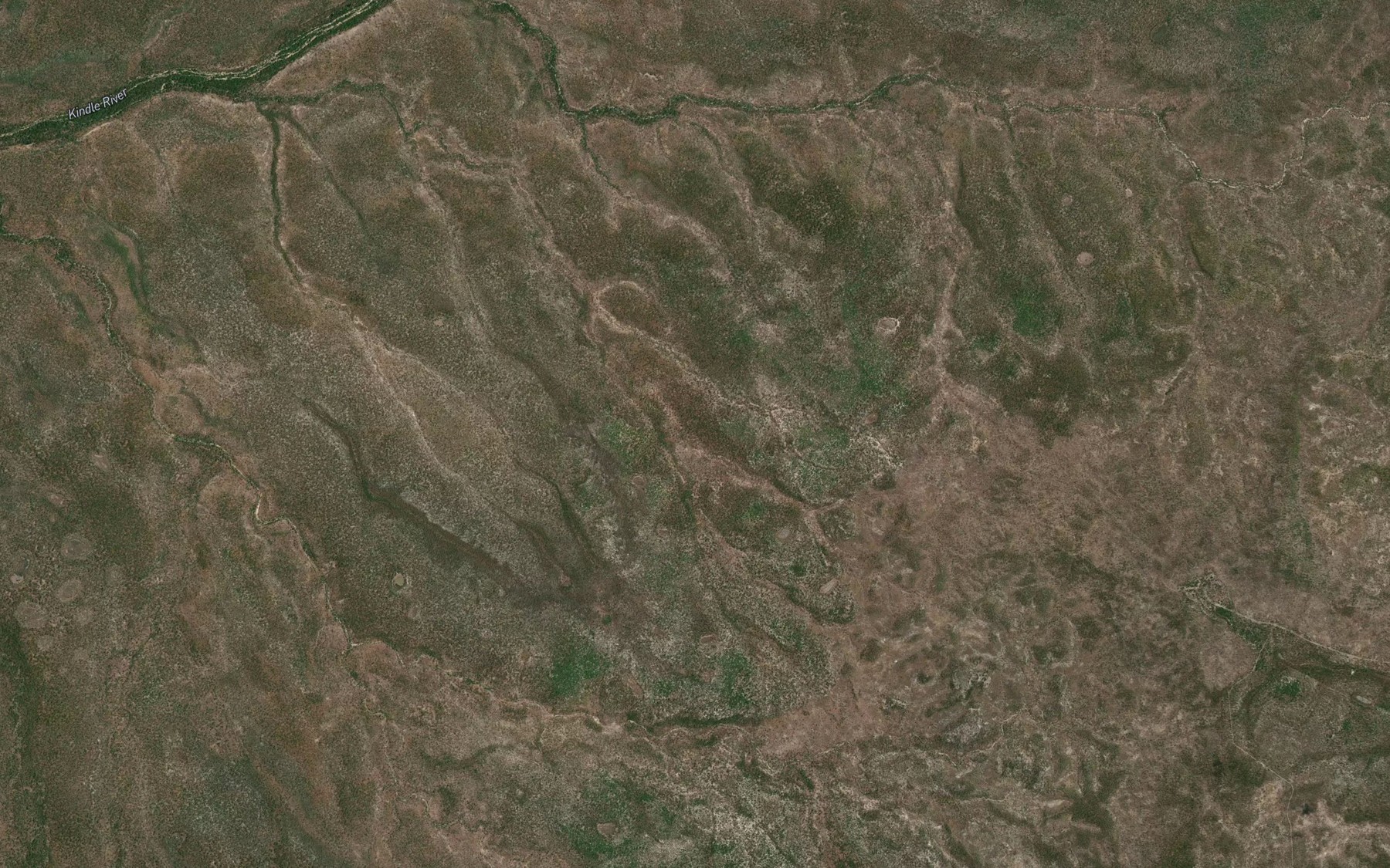 Satellite map of the Diamond Creek